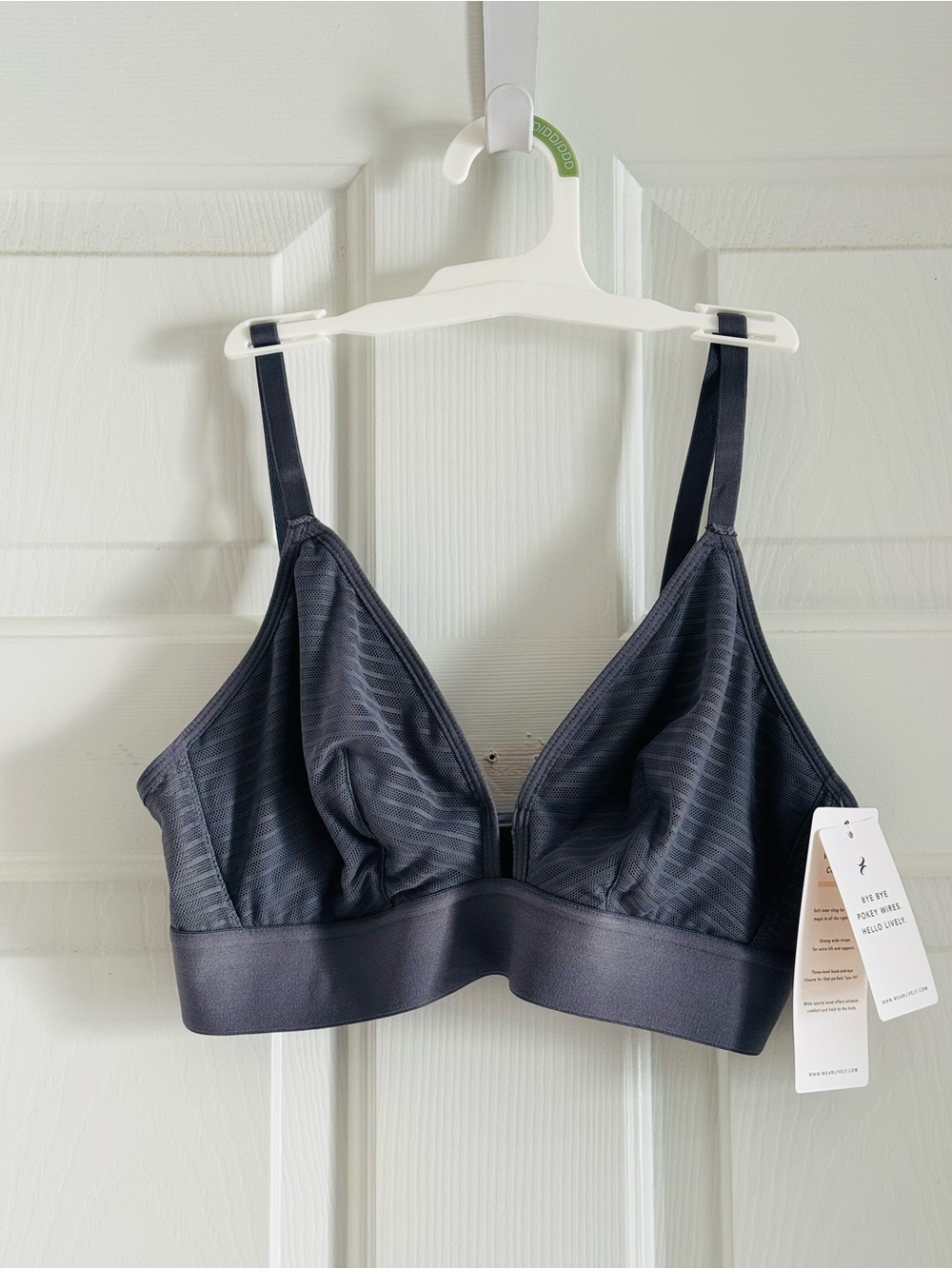 All. You. Lively Wireless Comfort Bralette in Charcoal Gray